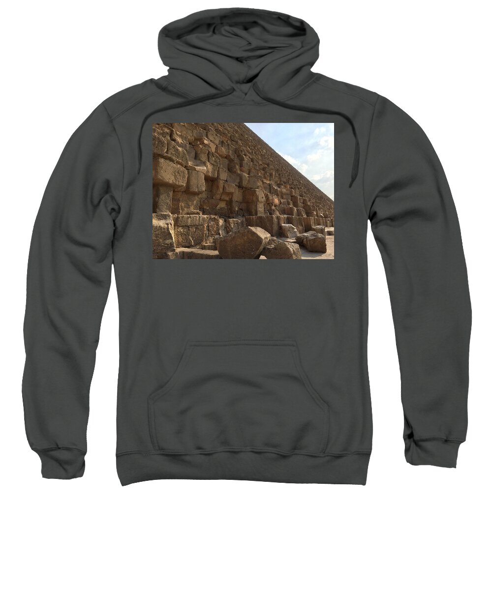 Giza Sweatshirt featuring the photograph Great Pyramid #2 by Trevor Grassi