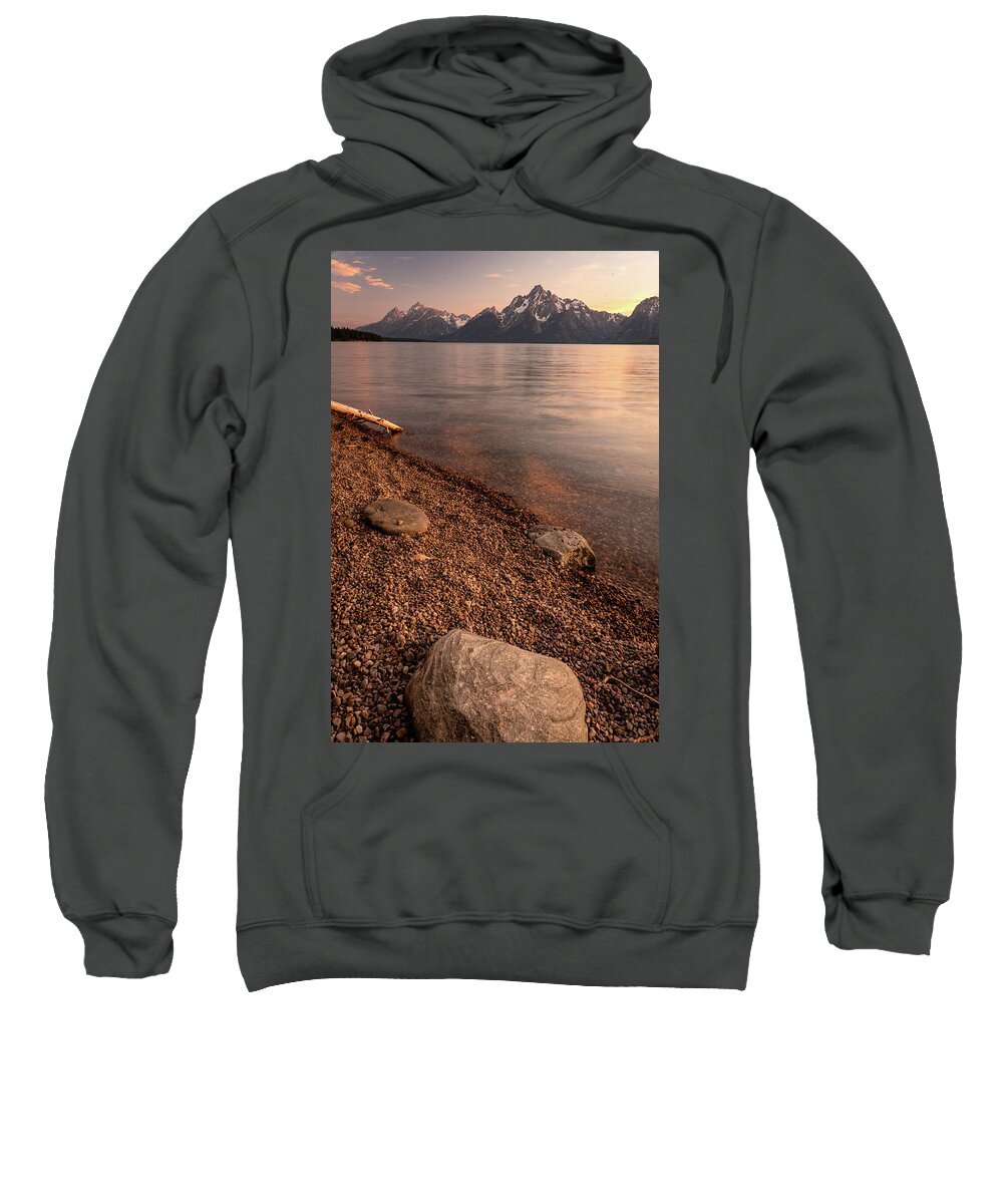 Tetons Sweatshirt featuring the photograph 2018 Tetons Sunset-2 by Tara Krauss