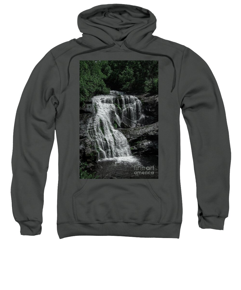 3645 Sweatshirt featuring the photograph Bald River Falls #4 by FineArtRoyal Joshua Mimbs