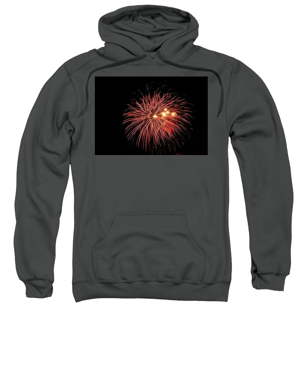 Fireworks Sweatshirt featuring the photograph Fireworks #49 by George Pennington