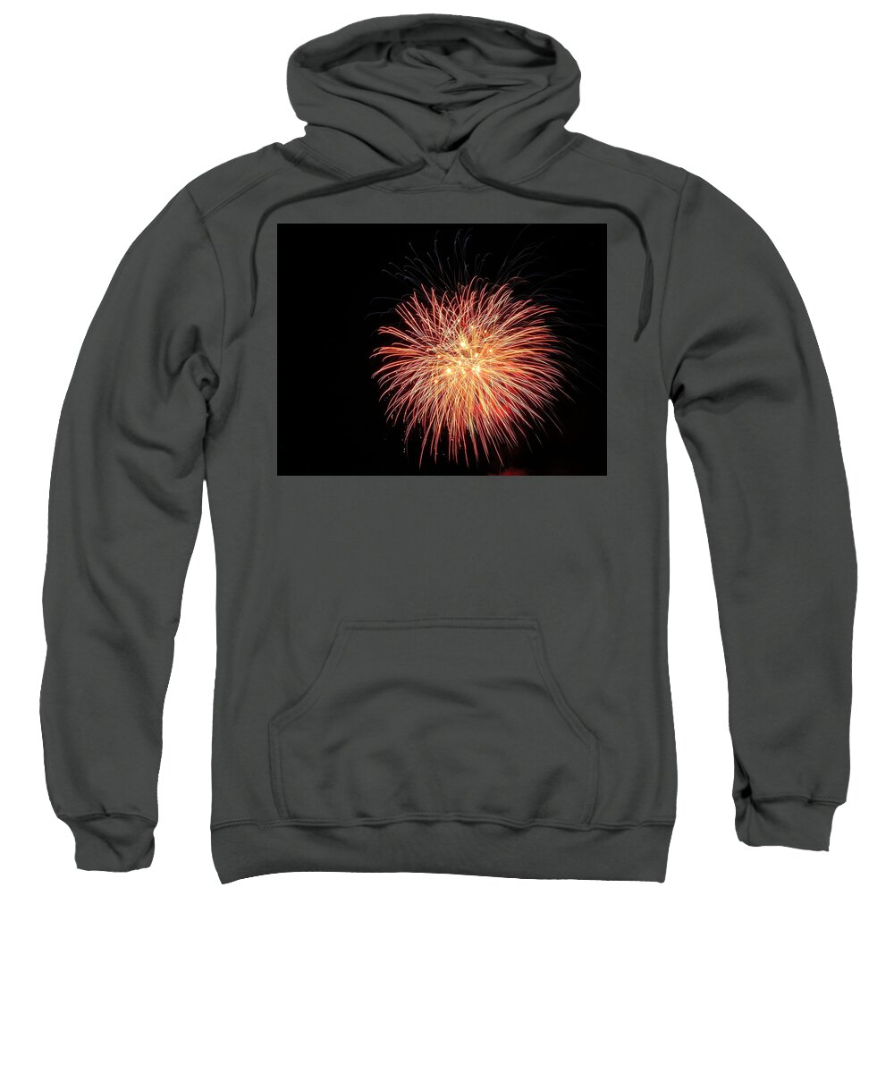 Fireworks Sweatshirt featuring the photograph Fireworks #50 by George Pennington