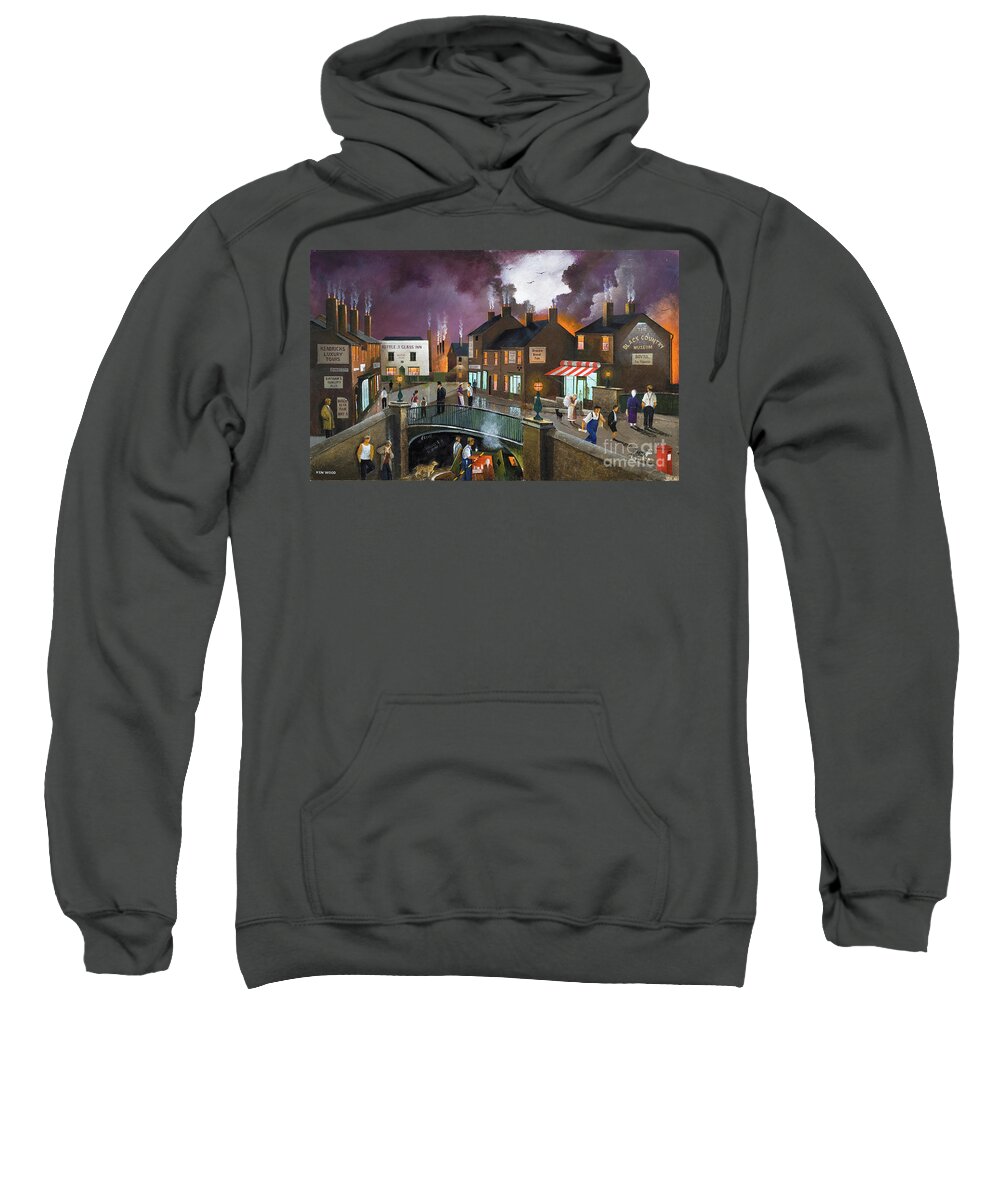 England Sweatshirt featuring the painting The Blackcountry Community - England by Ken Wood