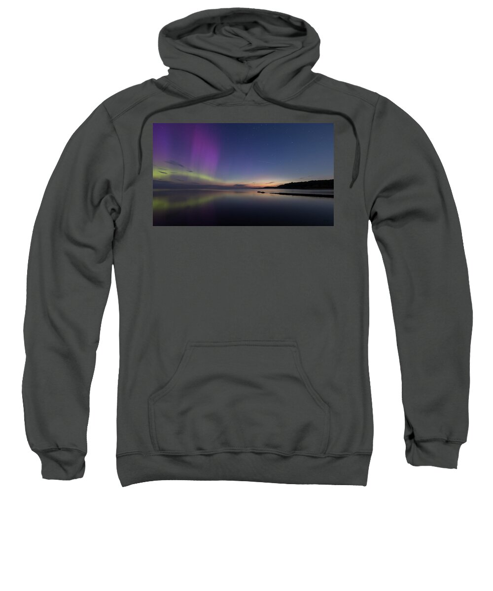 Aurora Sweatshirt featuring the photograph A Majestic Sky by Everet Regal