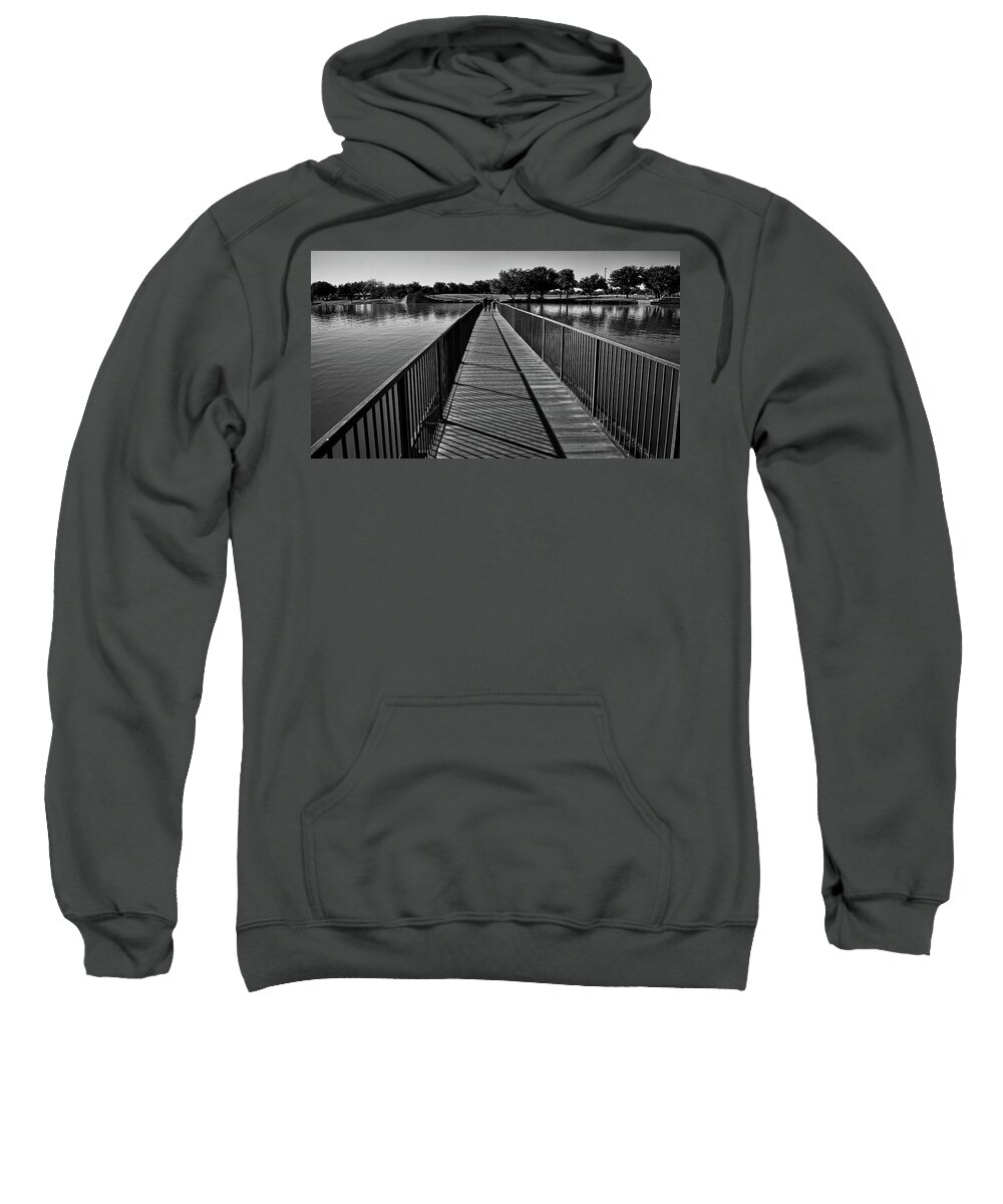 Shore Sweatshirt featuring the photograph A Stroll Across the Pecos by George Taylor