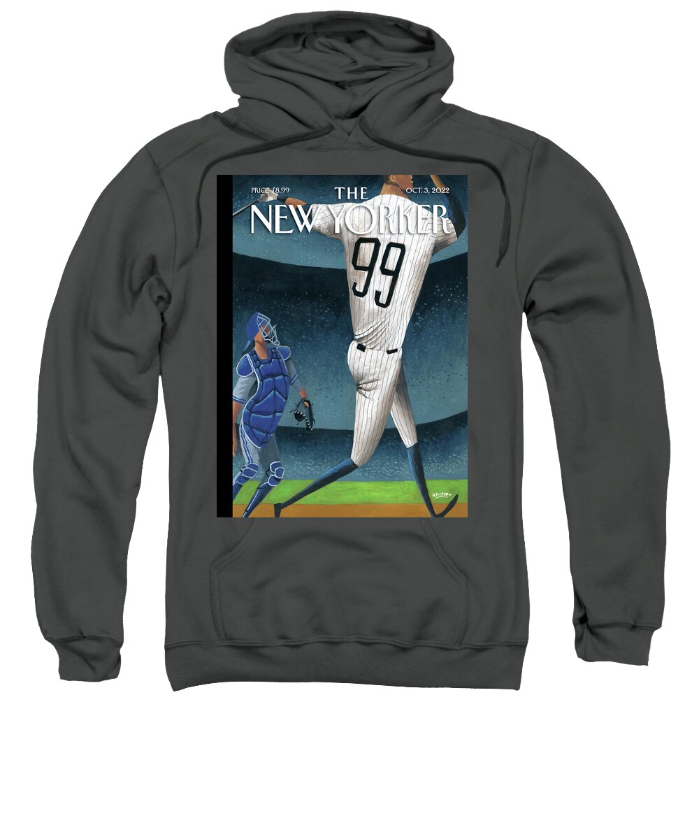 Baseball Sweatshirt featuring the painting All Rise by Mark Ulriksen
