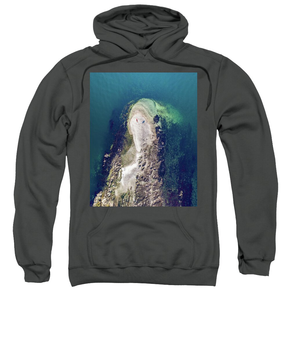 Drone Sweatshirt featuring the photograph Above Blakely Rock by Clinton Ward