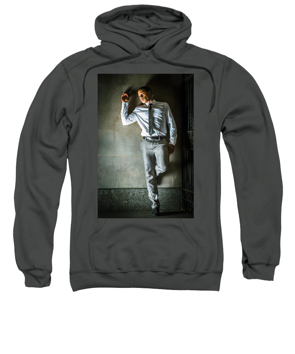 Young Sweatshirt featuring the photograph Against the Wall by Alexander Image