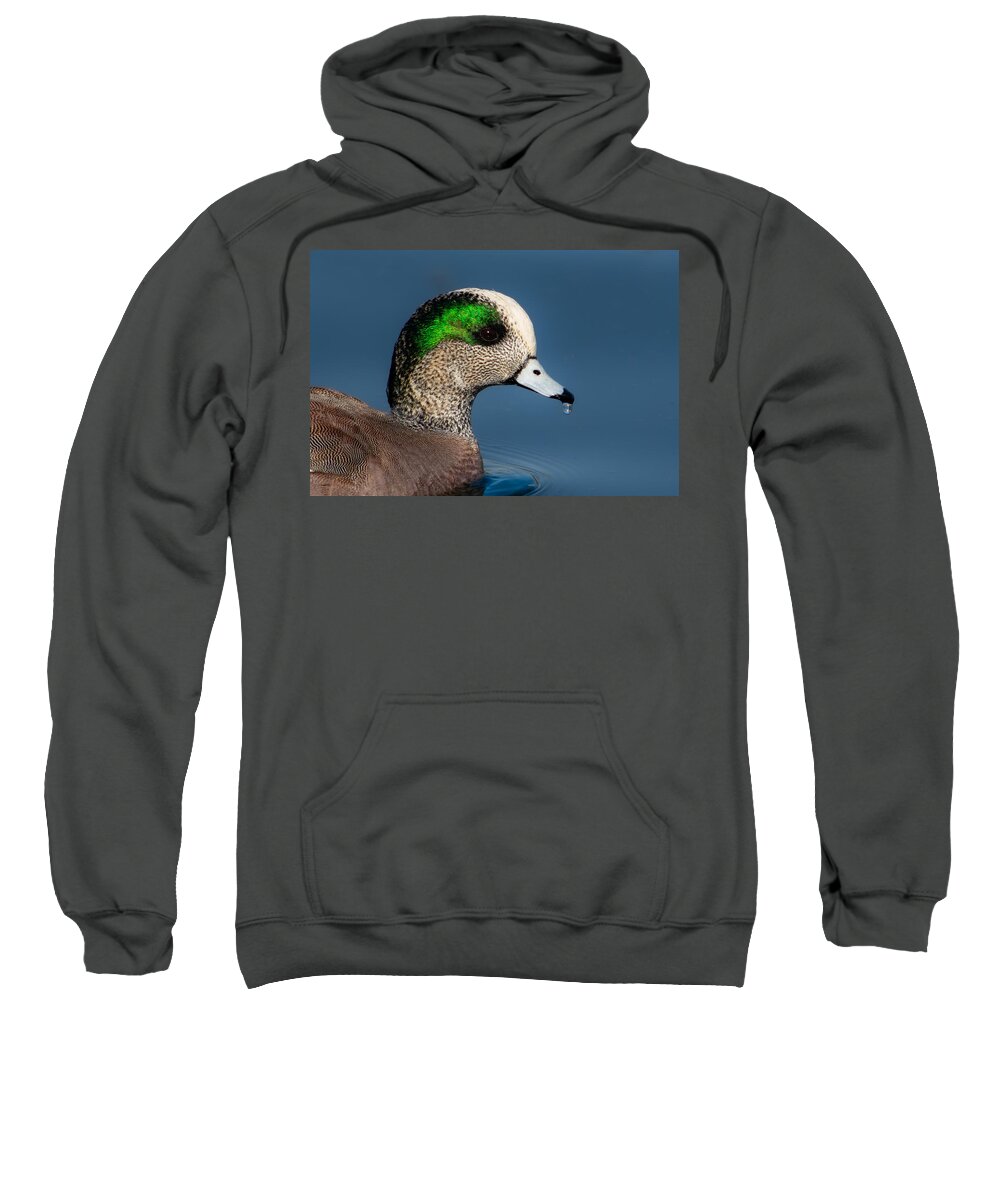 American Wigeon Sweatshirt featuring the photograph American Wigeon by Bonny Puckett