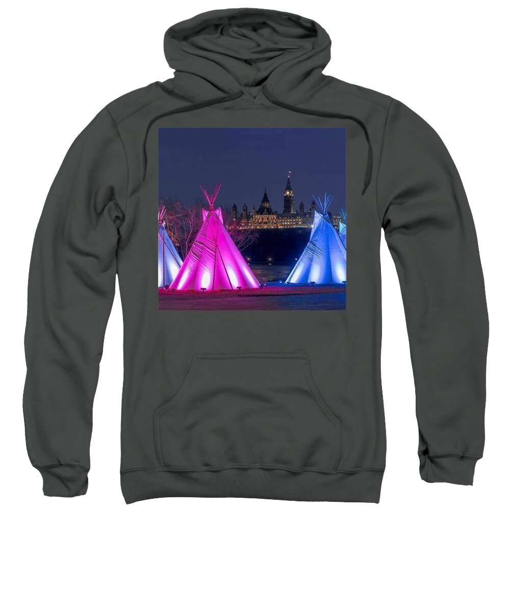 All Sweatshirt featuring the digital art Autochthone by Inuit People in Ottawa Canada KN9 by Art Inspirity