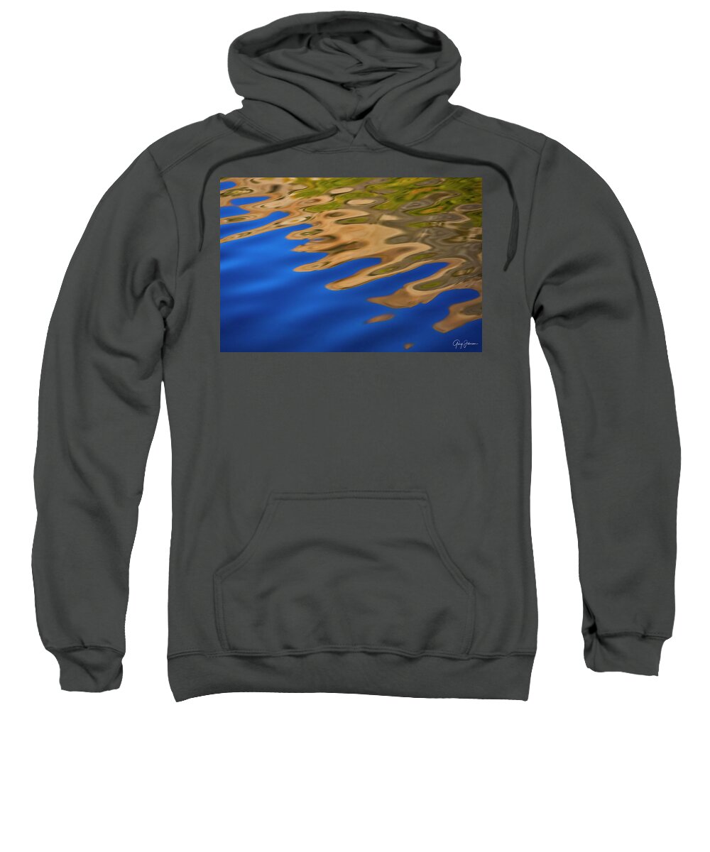 Autumn-reflection Sweatshirt featuring the photograph Autumn Reflections by Gary Johnson