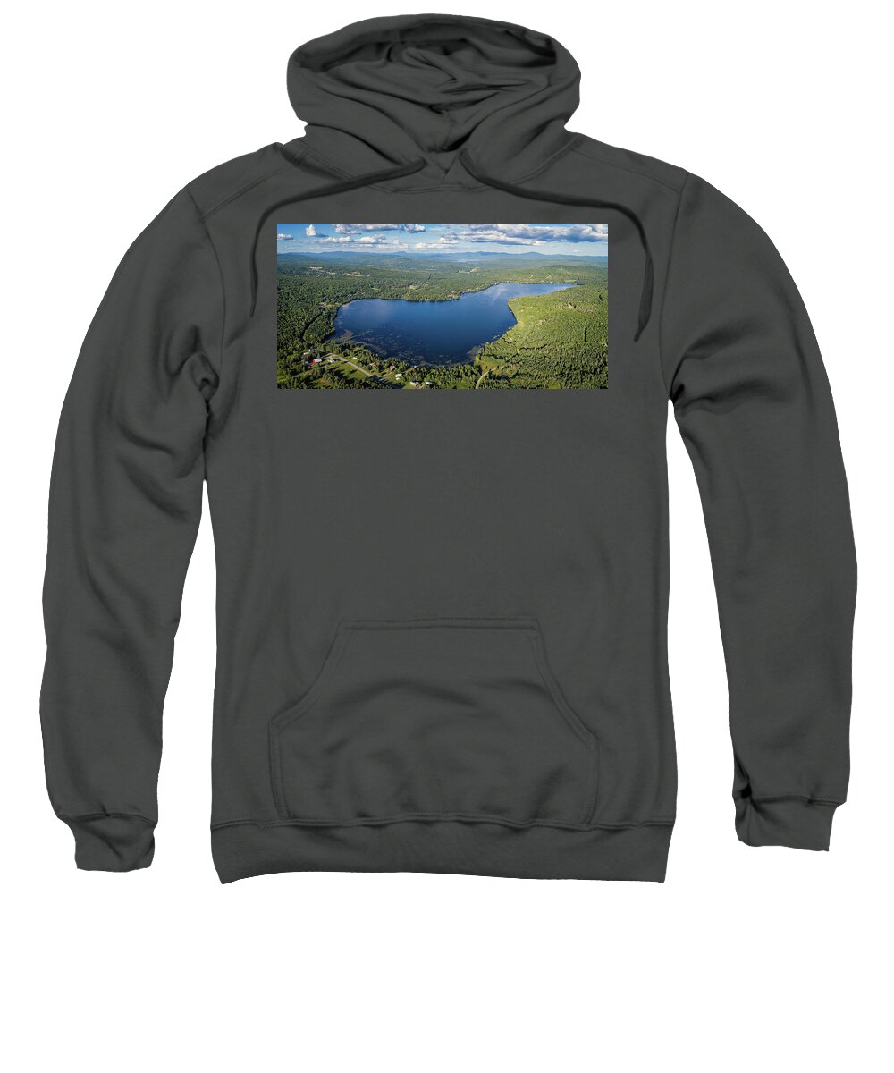 2020 Sweatshirt featuring the photograph Back Lake Pittsburg New Hampshire August 2020 by John Rowe