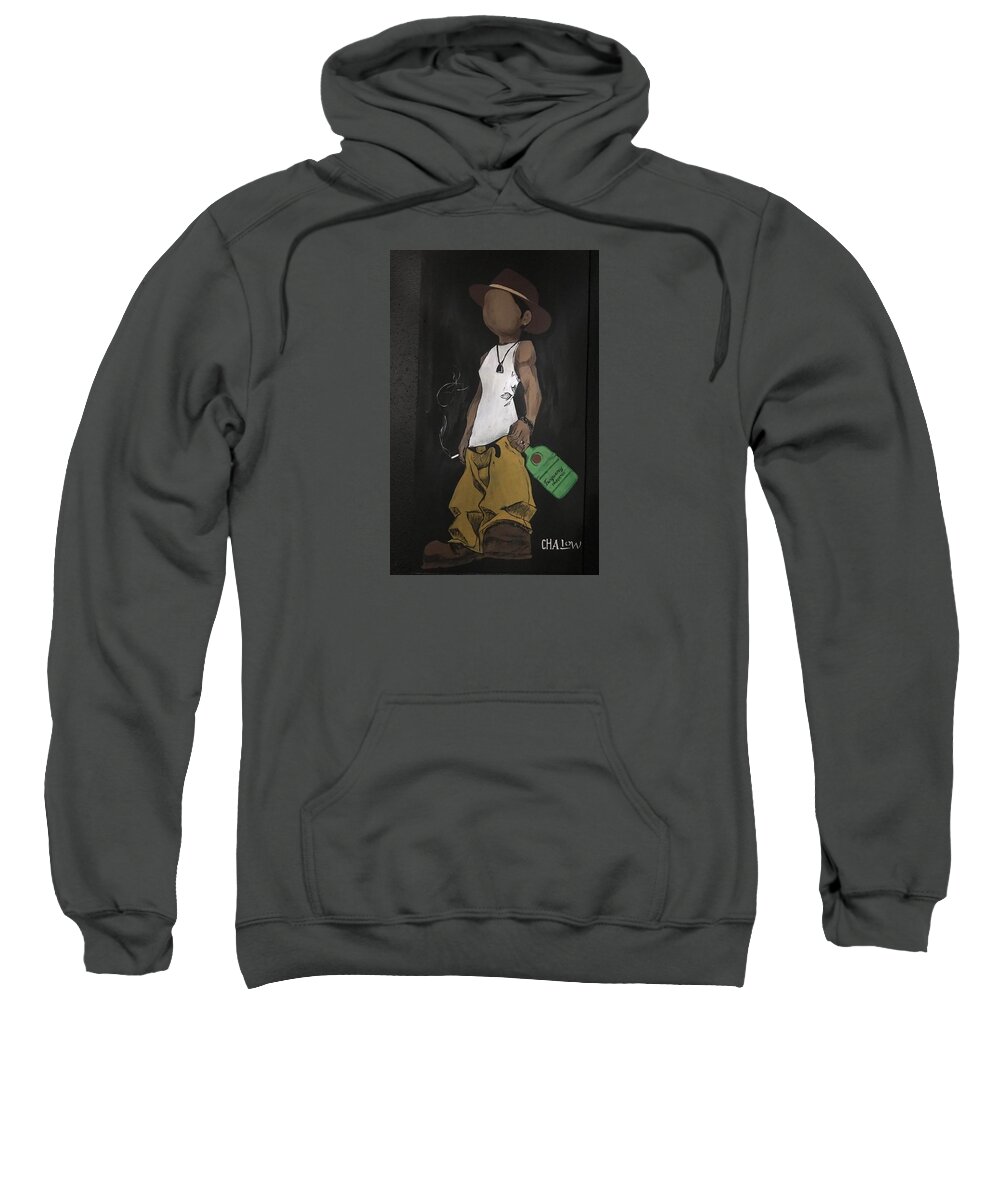  Sweatshirt featuring the painting Back N The Day Dude by Charles Young