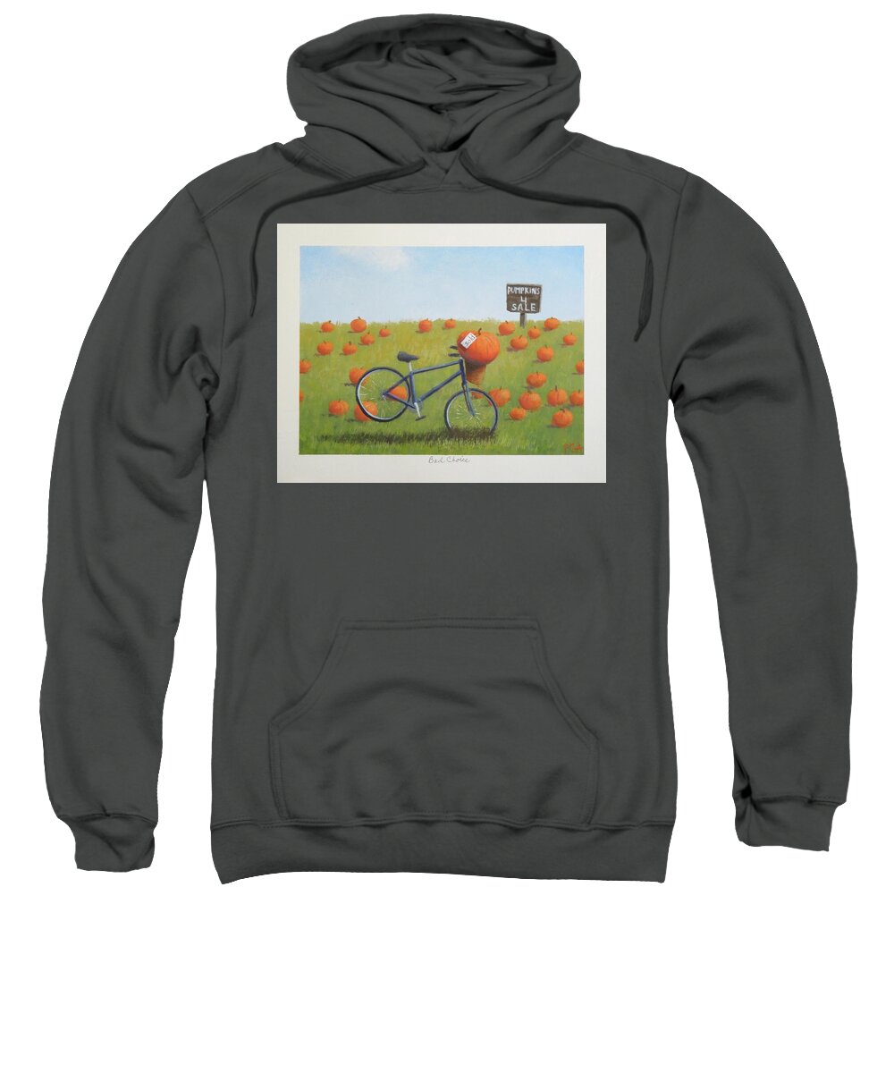 Bicycle Sweatshirt featuring the painting Bad Choice by Phyllis Andrews