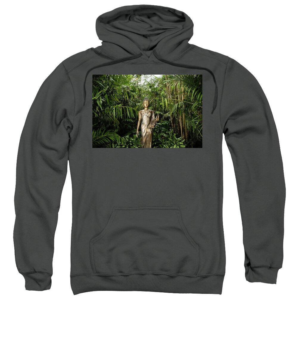 Bamboo Sweatshirt featuring the photograph Bamboo Buddha by Joseph Philipson