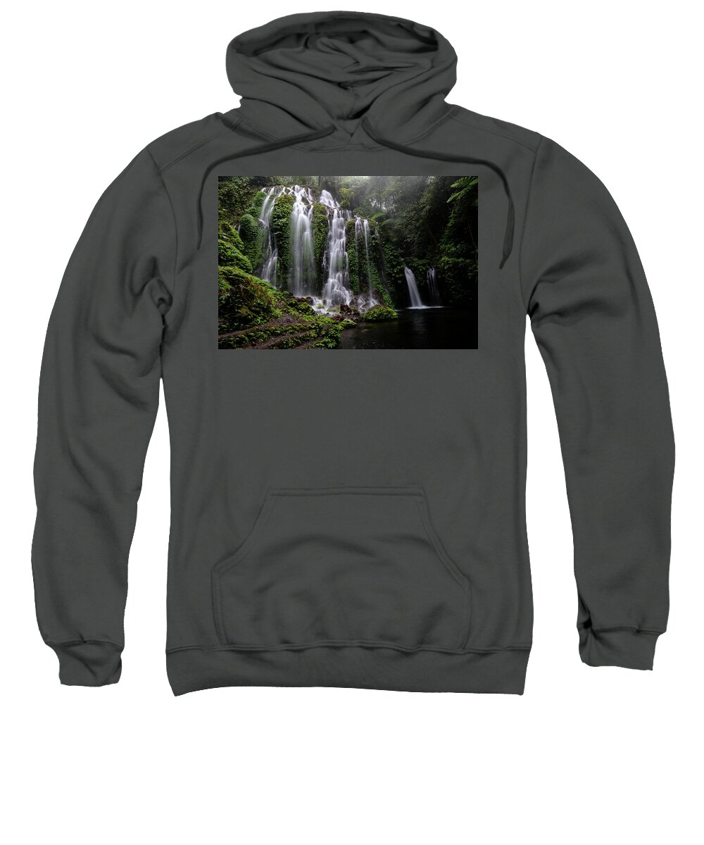 Waterfalls Bali Sweatshirt featuring the photograph Banyu Wana Amertha Waterfall - Bali, Indonesia by Earth And Spirit