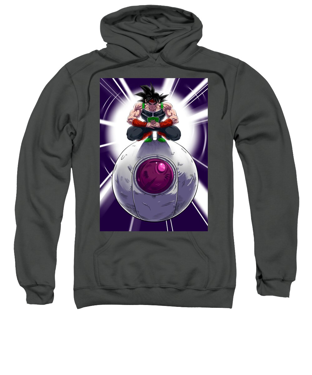 Print Sweatshirt featuring the digital art Bardock the Father of Goku by Darko B