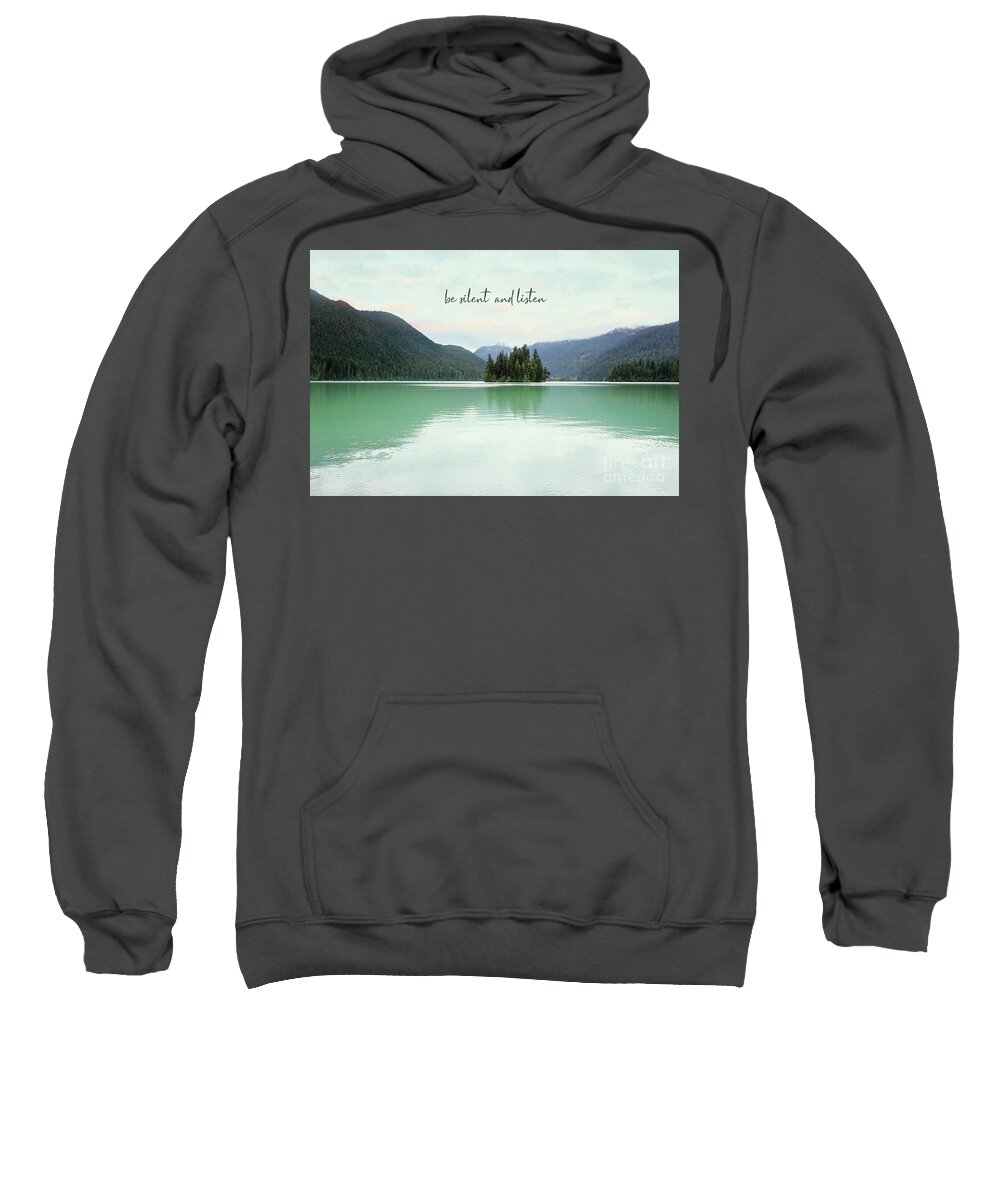 Landscape Sweatshirt featuring the photograph Be Silent And Listen by Sylvia Cook