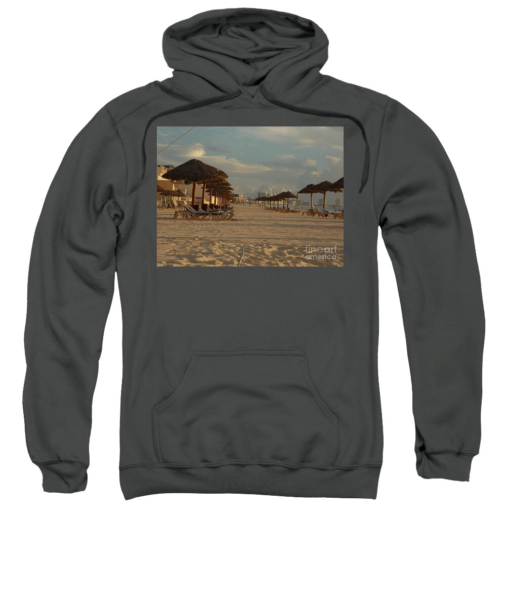 Cancun Sweatshirt featuring the photograph Beach 2 by David Ragland