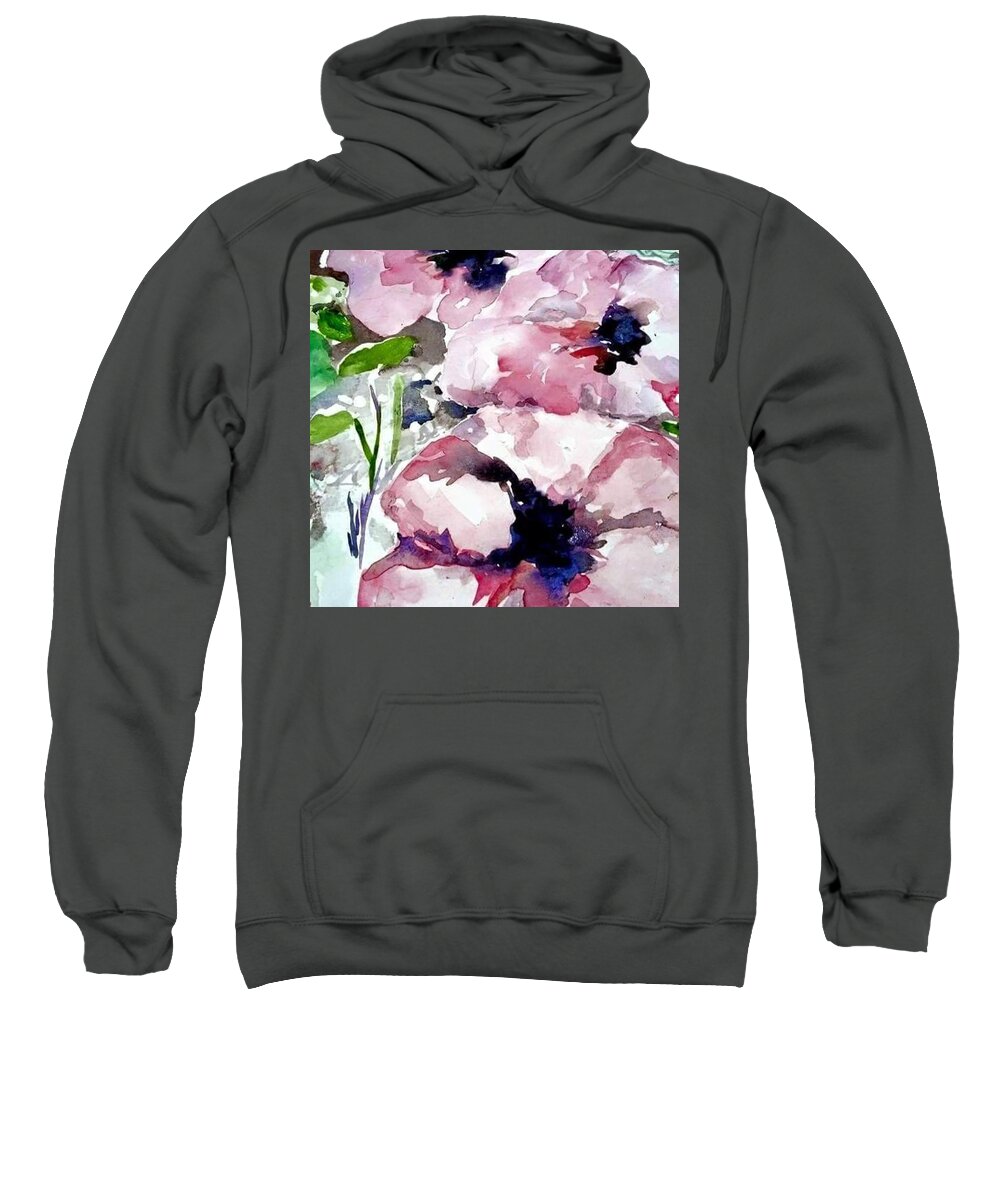 Gardens Sweatshirt featuring the painting Beauties by Julie TuckerDemps