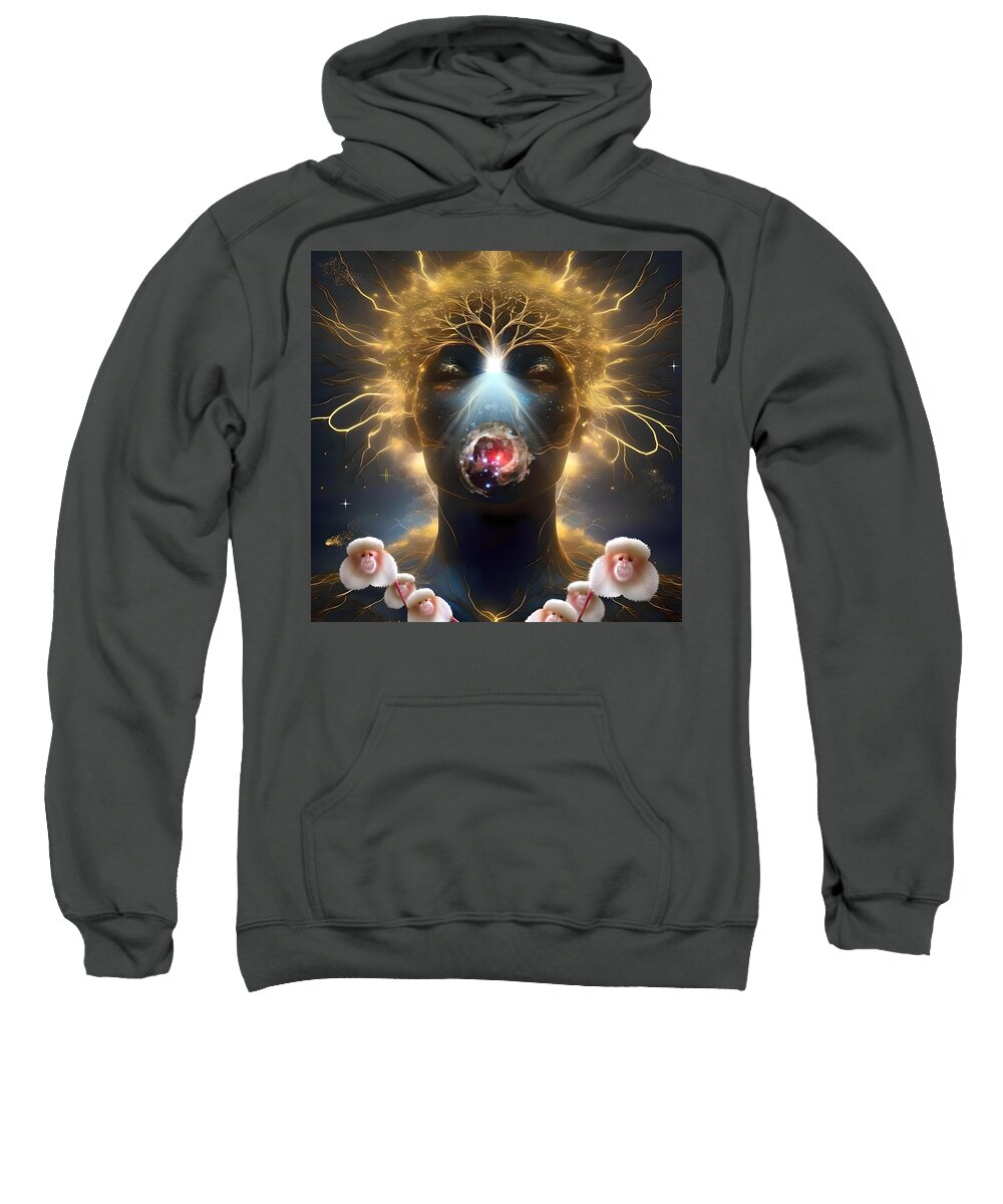  Sweatshirt featuring the digital art Becoming Spring by Christina Knight