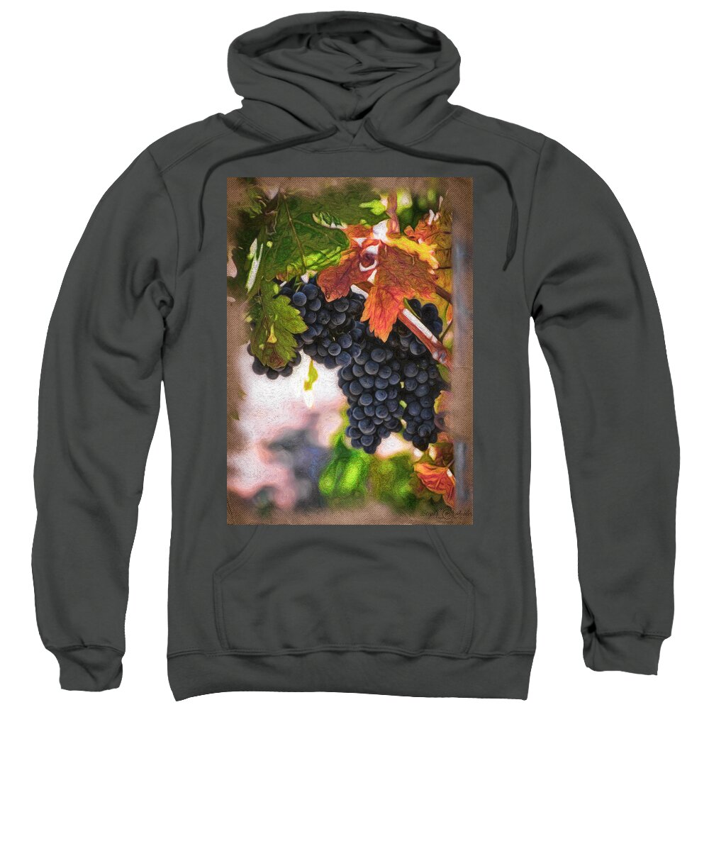 Harvest Sweatshirt featuring the photograph Before the Crush by Steph Gabler
