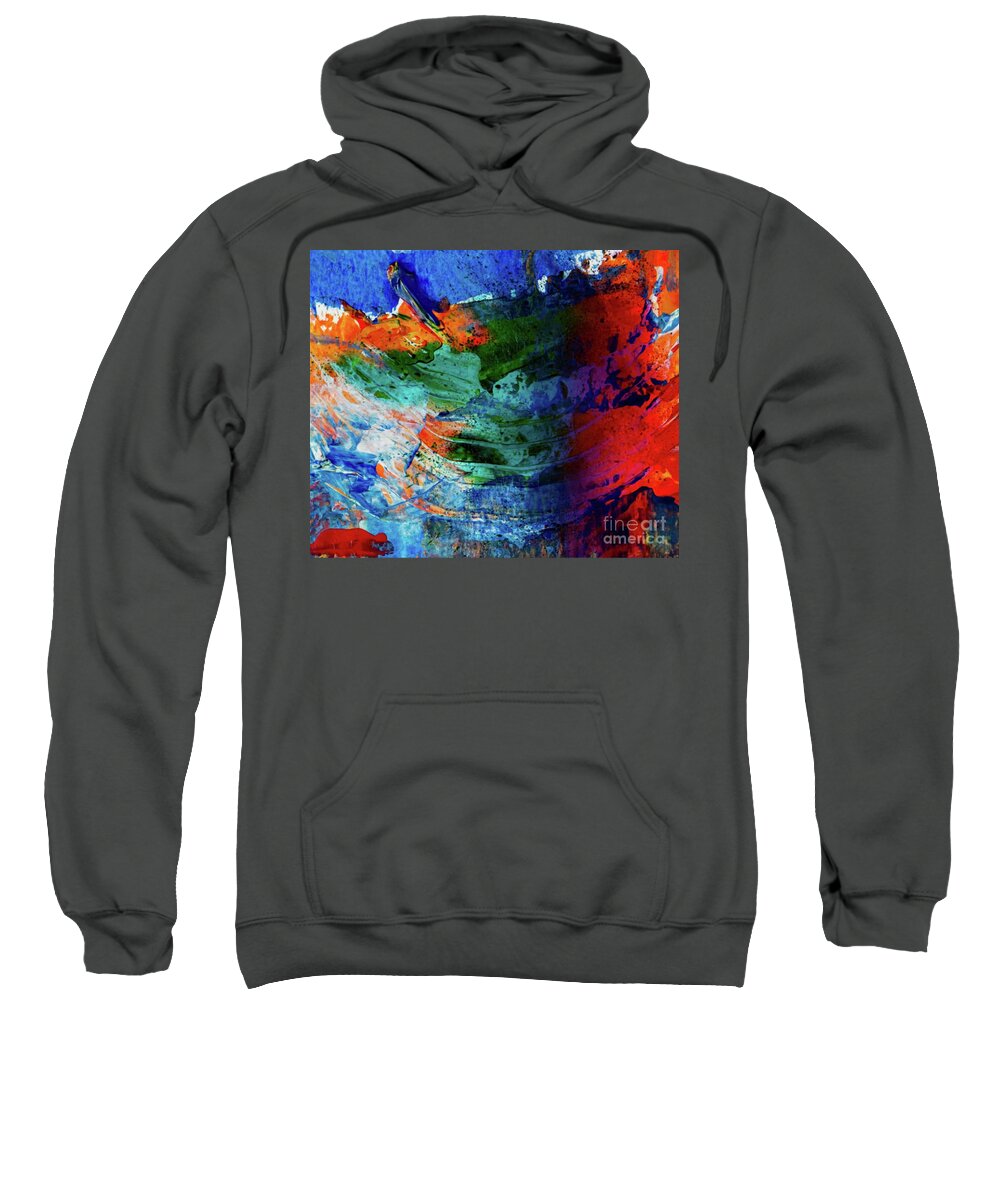 Paint Sweatshirt featuring the digital art Bewilderend Expression by Yvonne Padmos