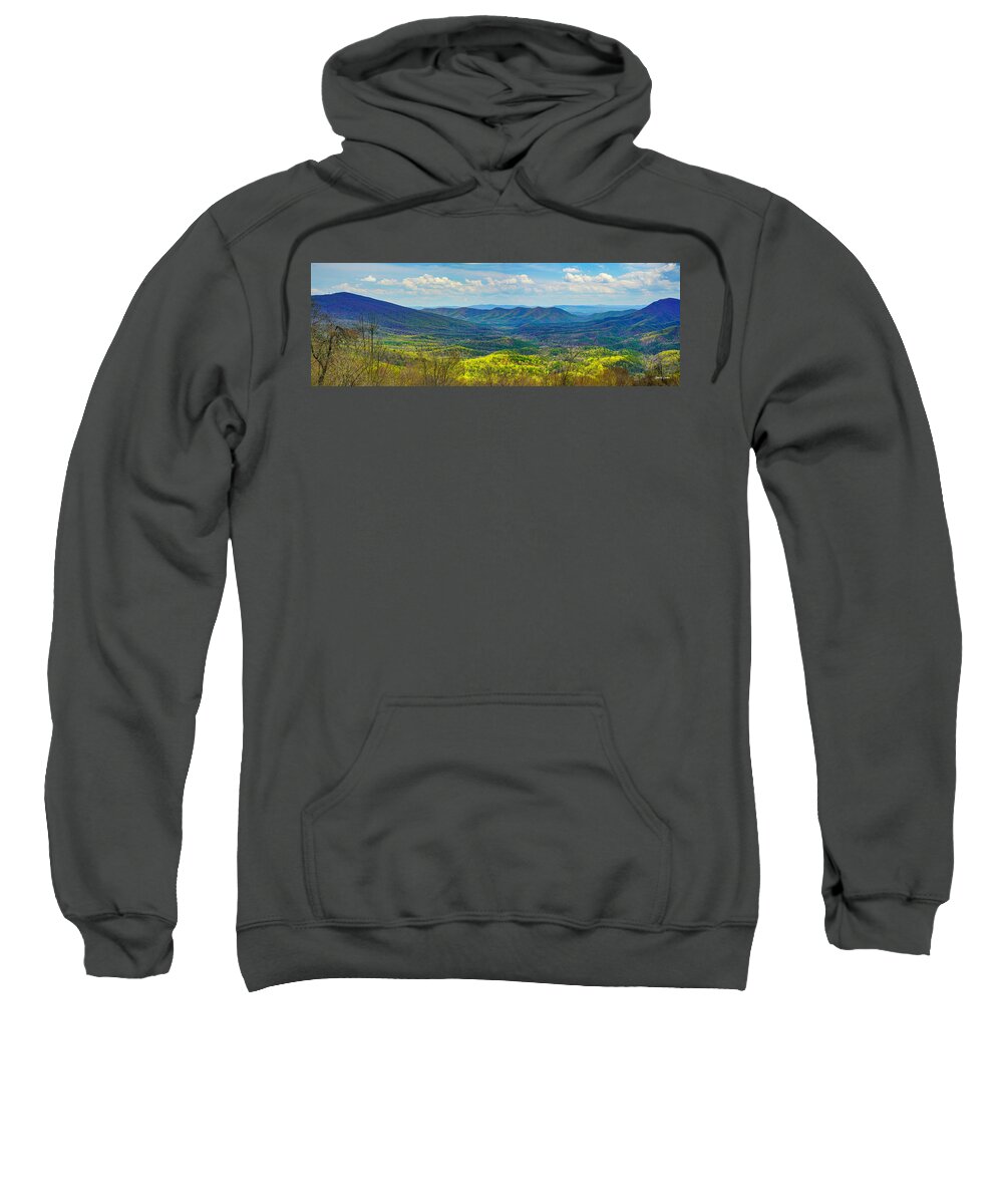 Big Walker Mountain Sweatshirt featuring the photograph Big Walker Mountain Vista by Dale R Carlson
