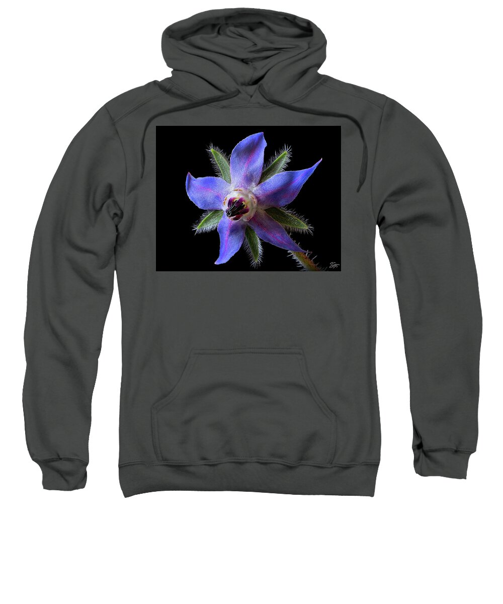 Borage Sweatshirt featuring the photograph Borage by Endre Balogh