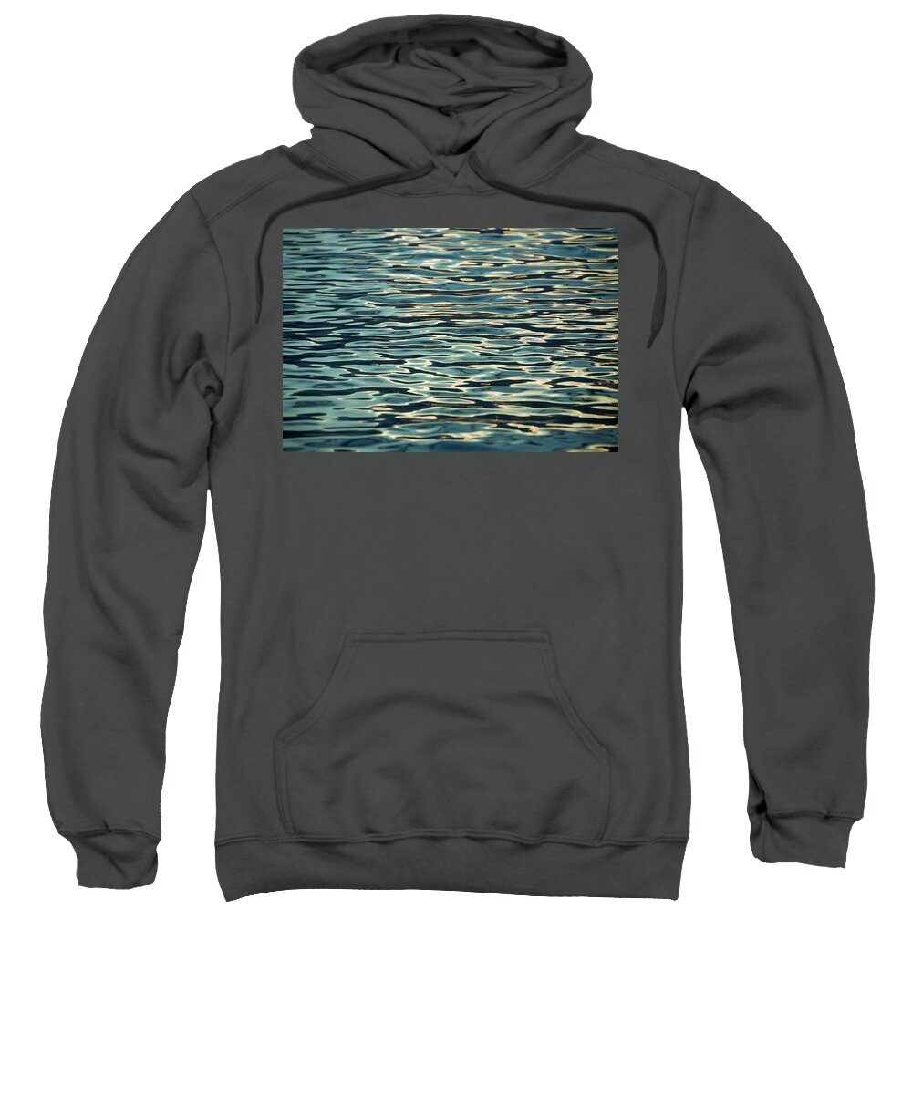 Abstract Water Sweatshirt featuring the photograph Blue Ocean by Naomi Maya