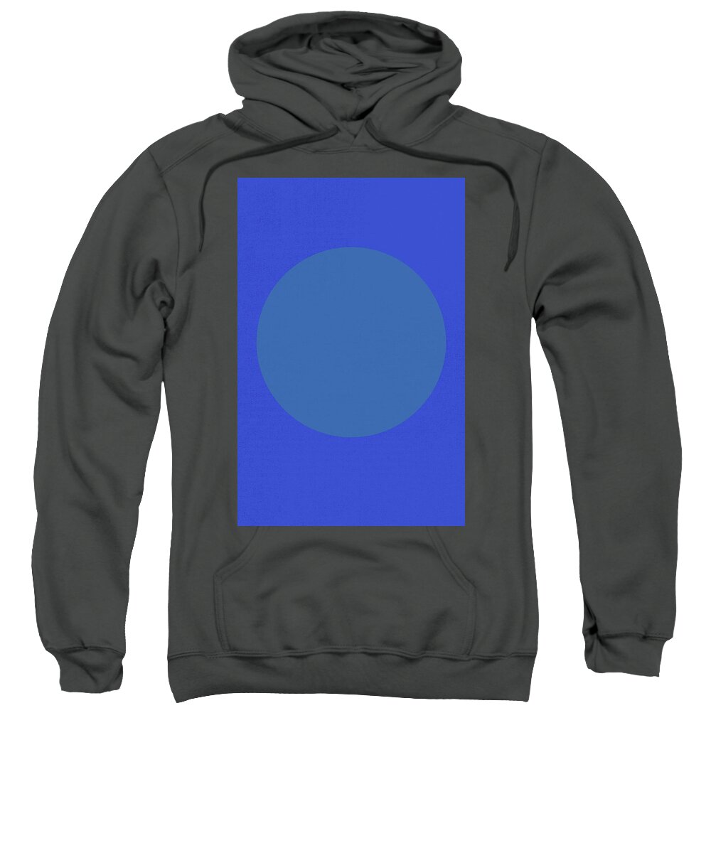 Minimal Sweatshirt featuring the photograph Blue on Blue by Eena Bo