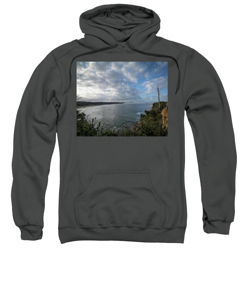 2018 Sweatshirt featuring the photograph Boiler Bay View by Gerri Bigler