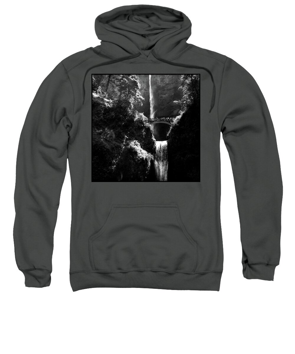 Landscape Sweatshirt featuring the photograph Bridge over the fall by WonderlustPictures By Tommaso Boddi