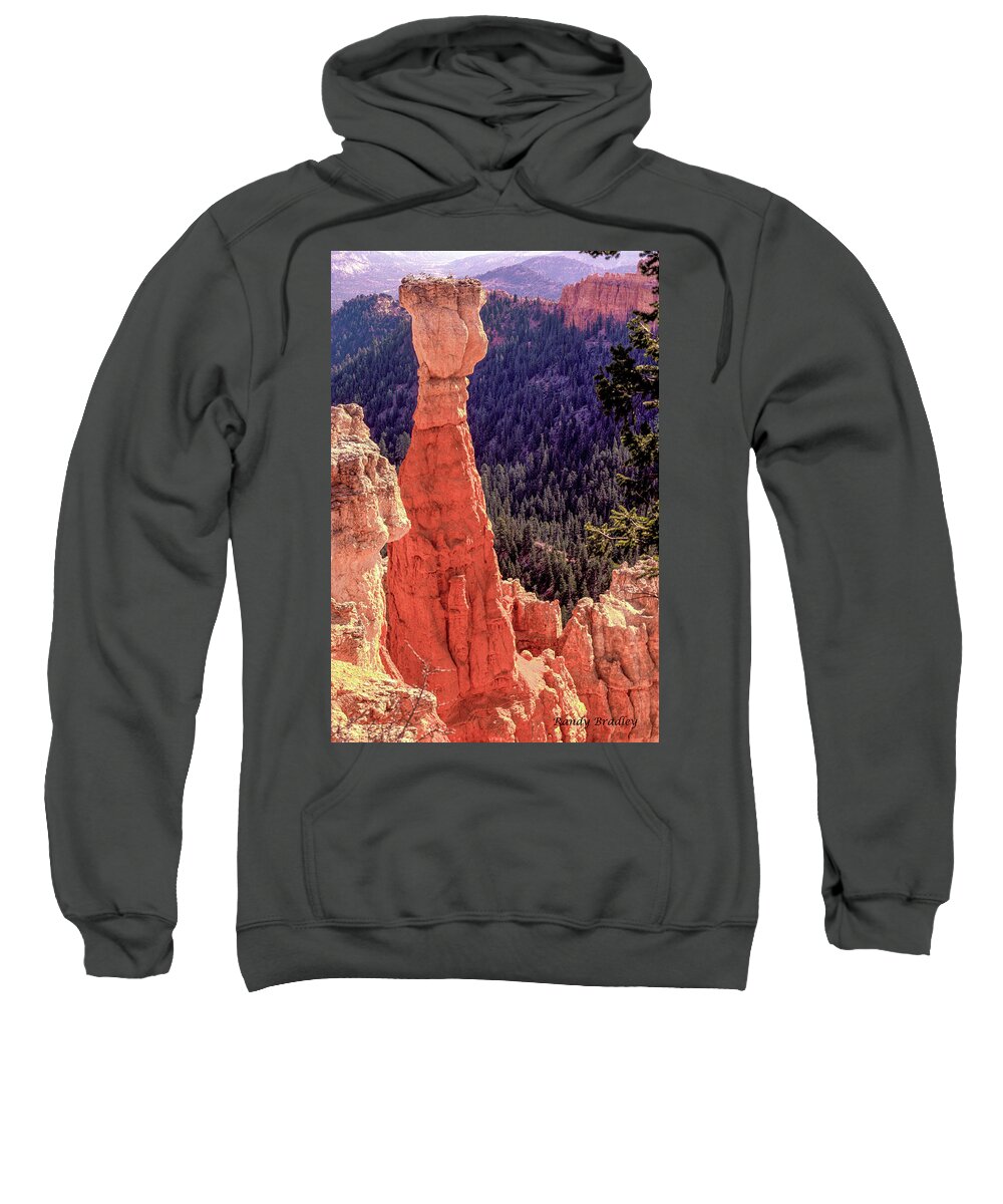 Usa Sweatshirt featuring the photograph Bryce Canyon Rock Tower by Randy Bradley
