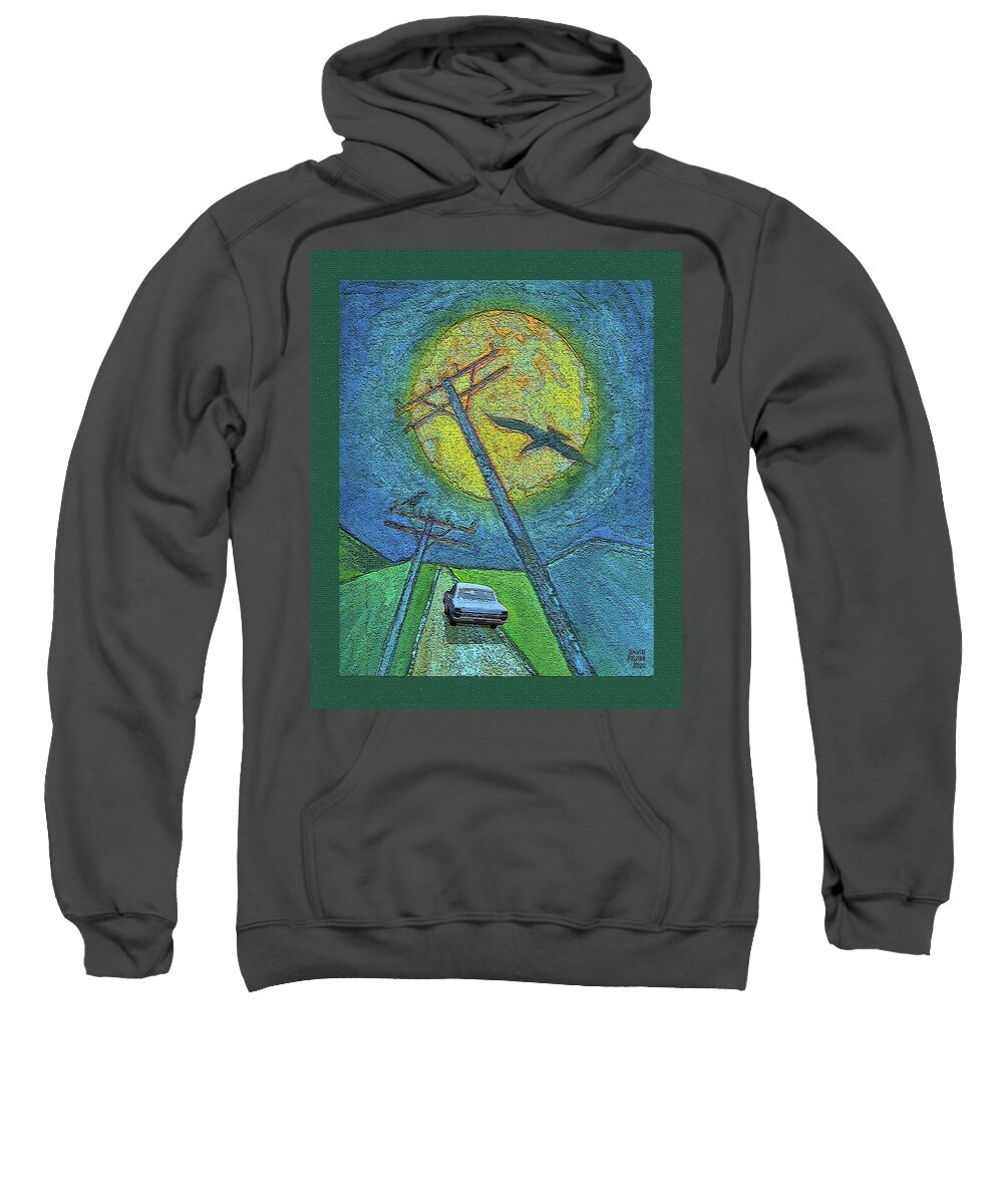 Car Chase Sweatshirt featuring the digital art Car Chase / French Connection by David Squibb