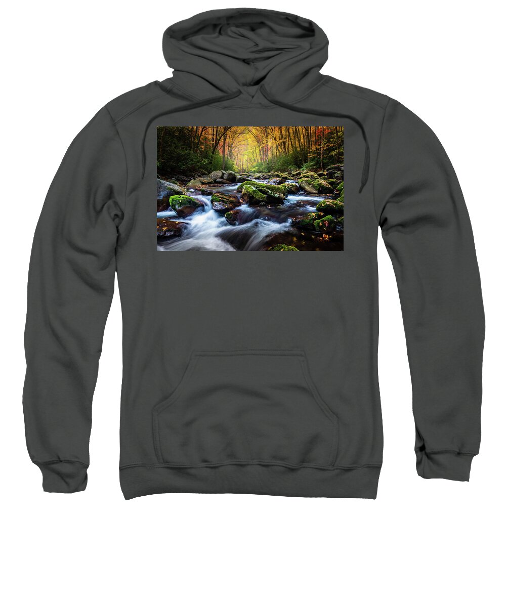 Big Creek Sweatshirt featuring the photograph Calm by Darrell DeRosia