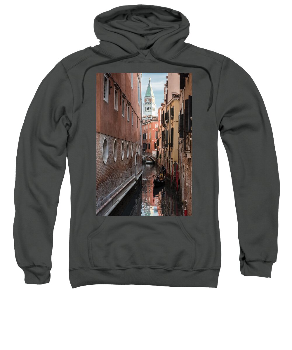 Italy Sweatshirt featuring the photograph Canal View, Venice, Italy by Sarah Howard