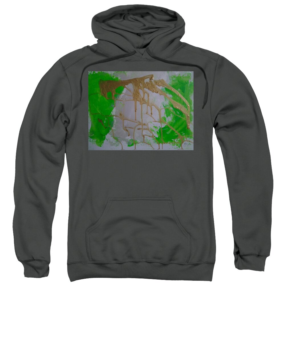  Sweatshirt featuring the painting Caos45 by Giuseppe Monti