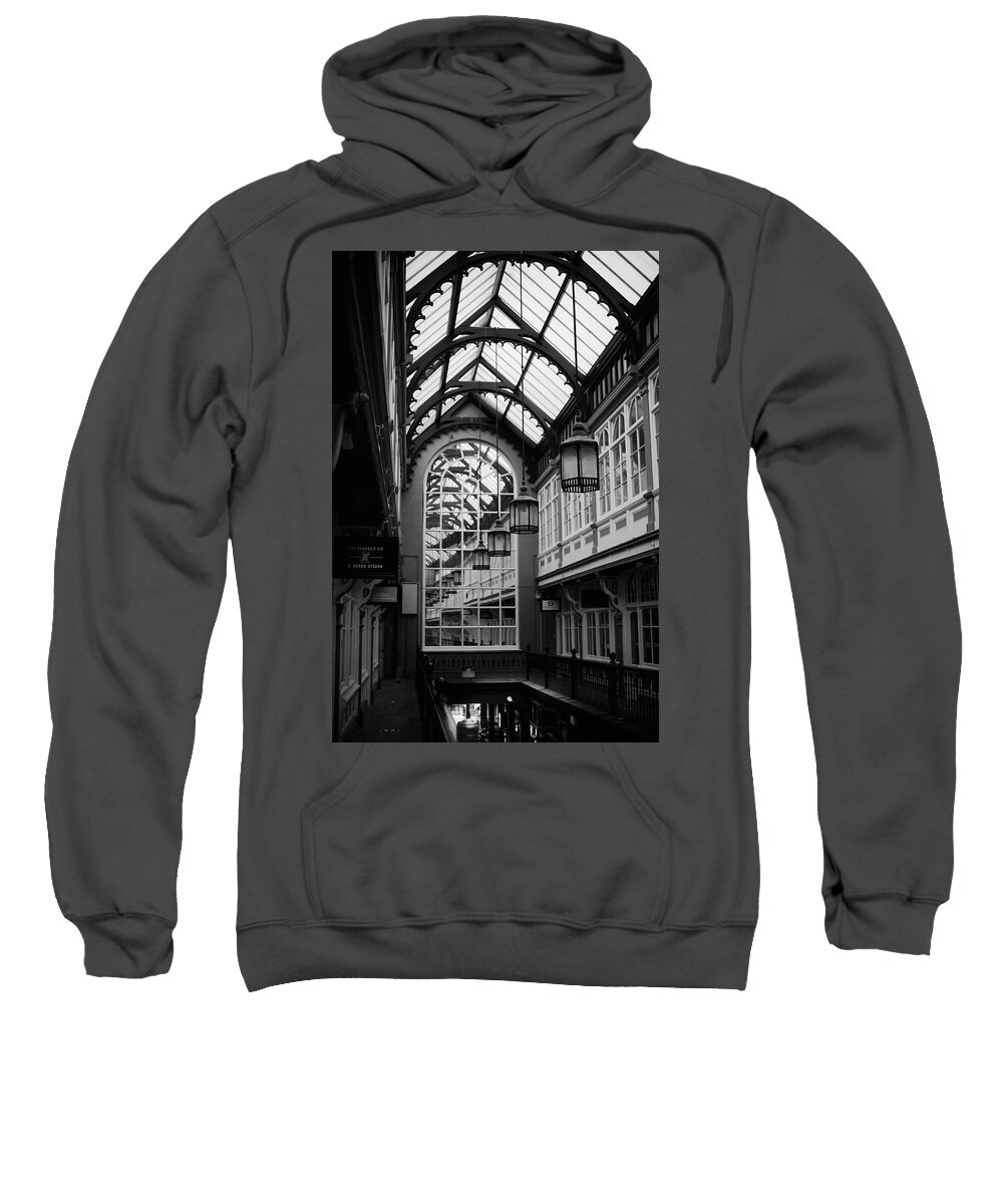 Cardiff Sweatshirt featuring the photograph Castle Arcade by Gavin Lewis