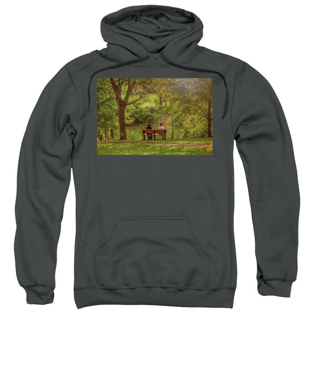 Park Sweatshirt featuring the photograph Catching Up by Sandi Kroll