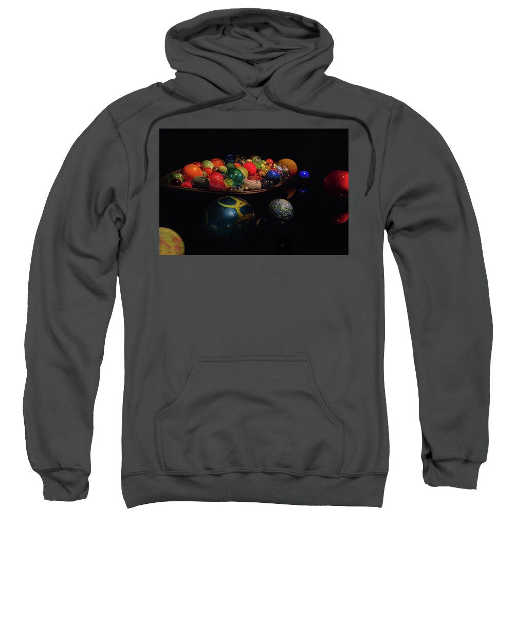 Blownglass Sweatshirt featuring the photograph Chihuly Glass No.1 by Vicky Edgerly