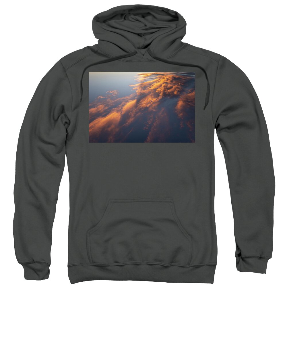Sky Sweatshirt featuring the photograph Clouds At Sunset by Karen Rispin