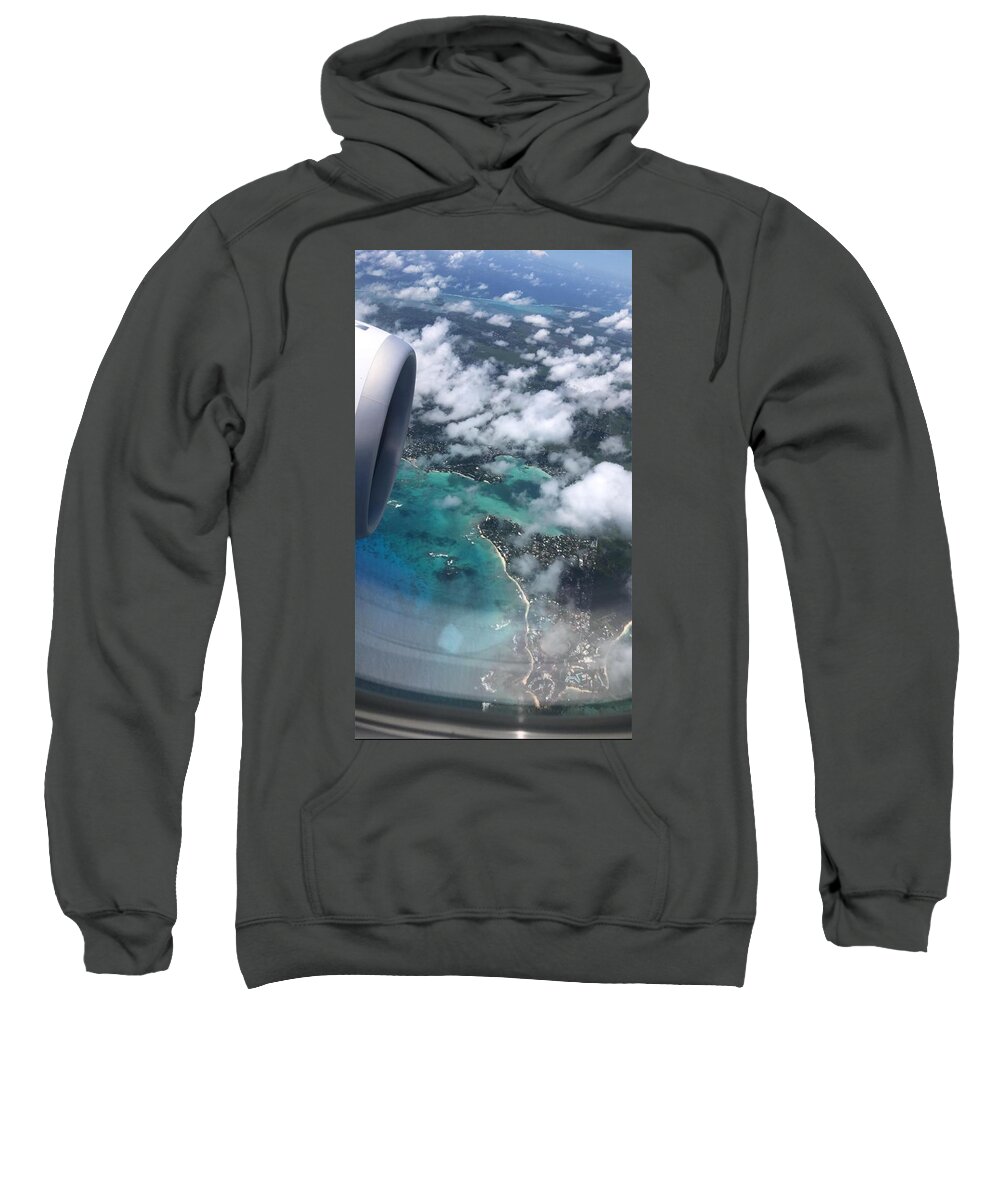 All Sweatshirt featuring the digital art Clouds from a Plane KN18 by Art Inspirity