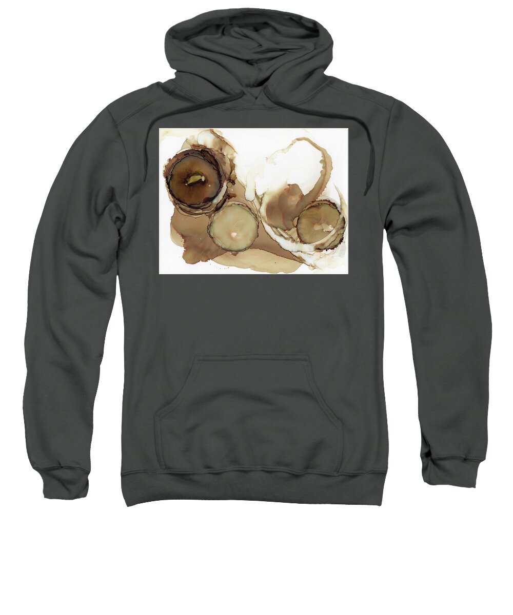 Alcohol Sweatshirt featuring the painting Coffee by Christy Sawyer