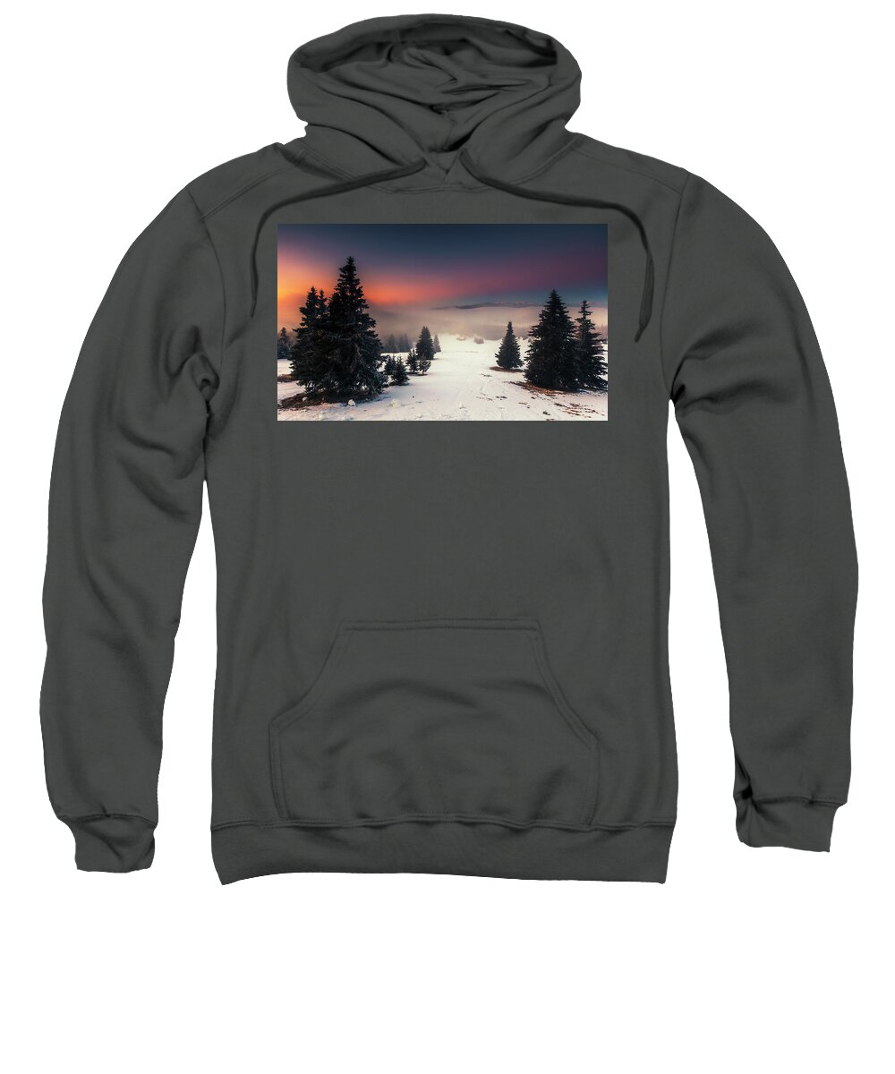 Bulgaria Sweatshirt featuring the photograph Colder Than Hell by Evgeni Dinev