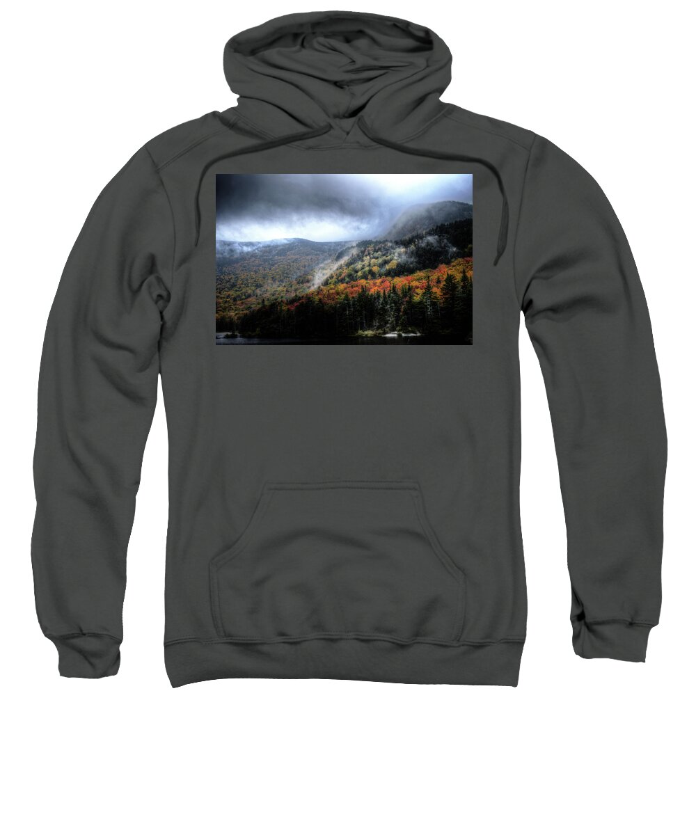 Autumn Sweatshirt featuring the photograph Colors at an Autumn Beaver Pond by Wayne King