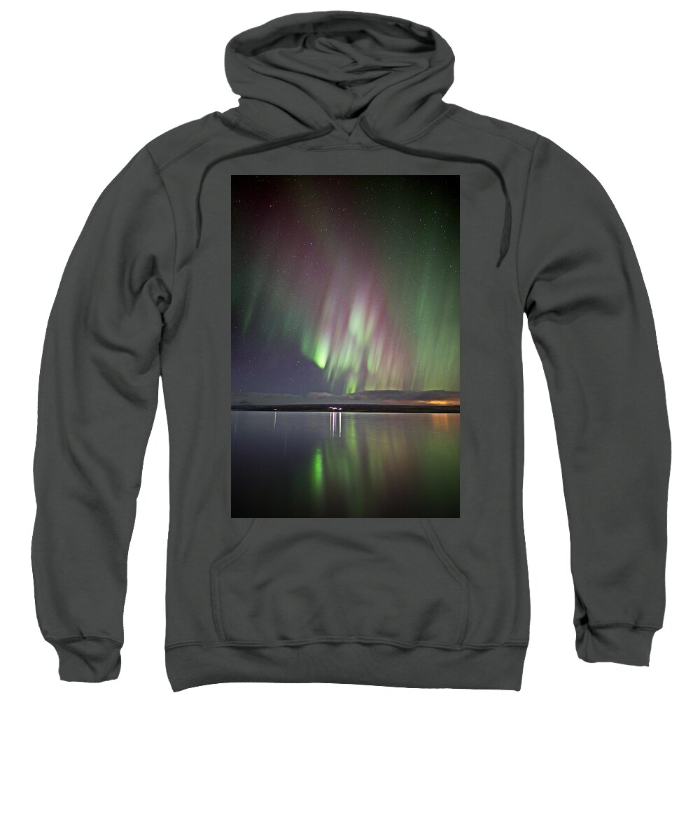 Iceland Sweatshirt featuring the photograph Cotton Candy Skies #1 by Christopher Mathews