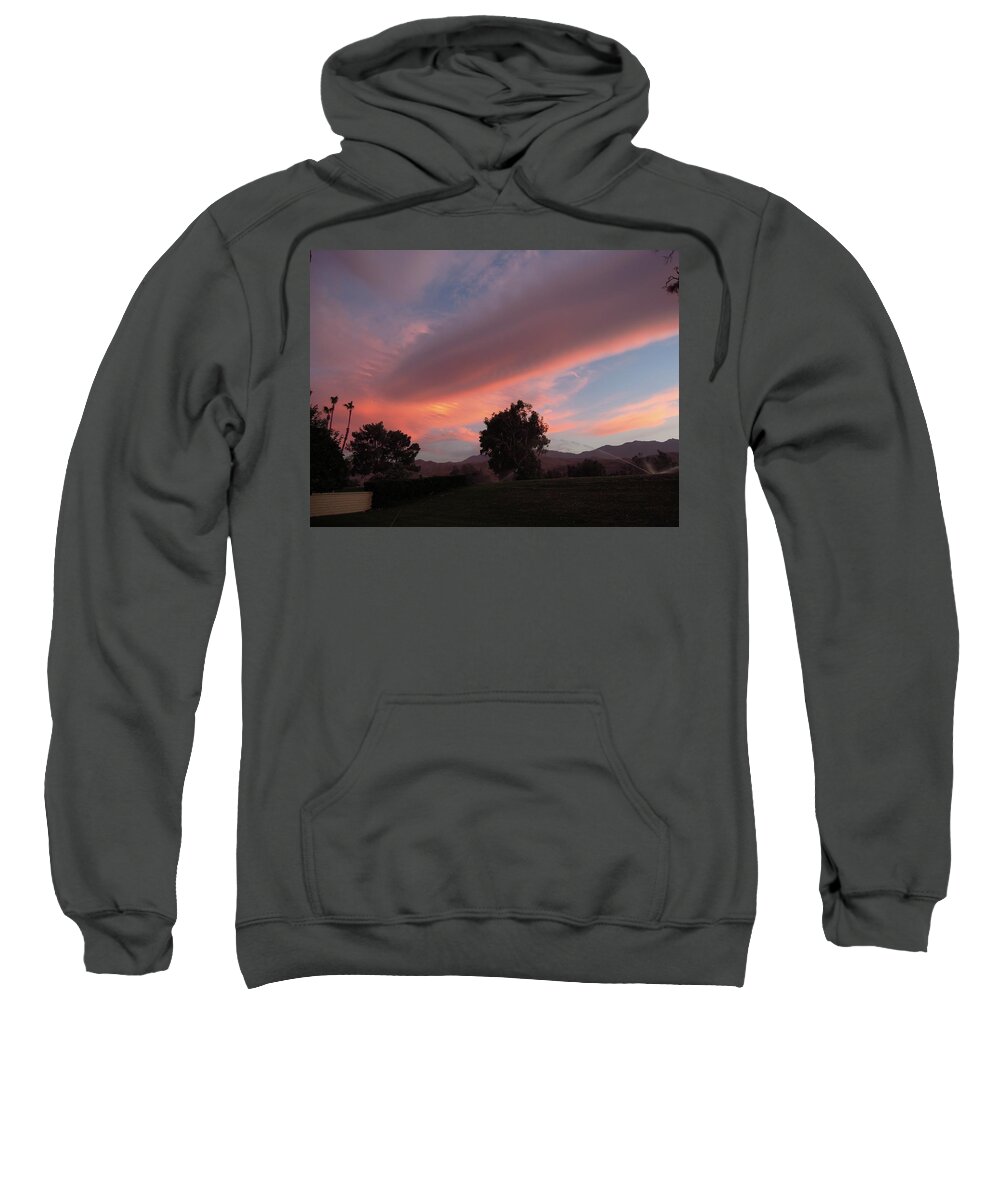 Landscape Sweatshirt featuring the photograph Cotton Candy Sky V by Leslie Porter