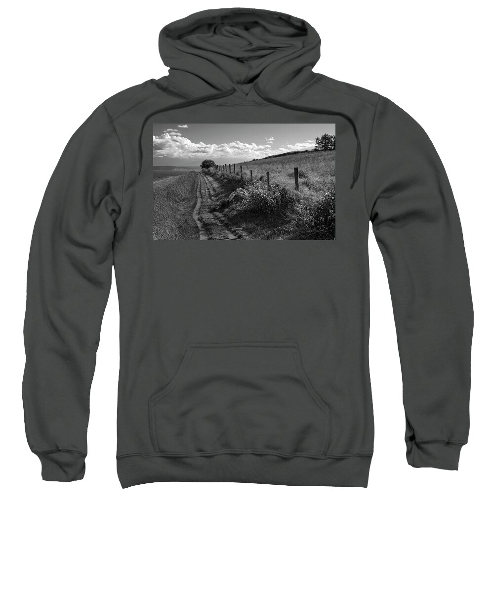 Lane Sweatshirt featuring the photograph Country Lane at Ebey's Landing by Mary Lee Dereske