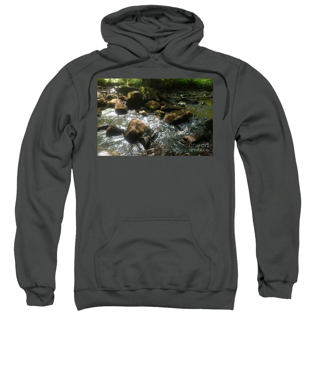 Creek Sweatshirt featuring the photograph Creek by Alexandra Vusir