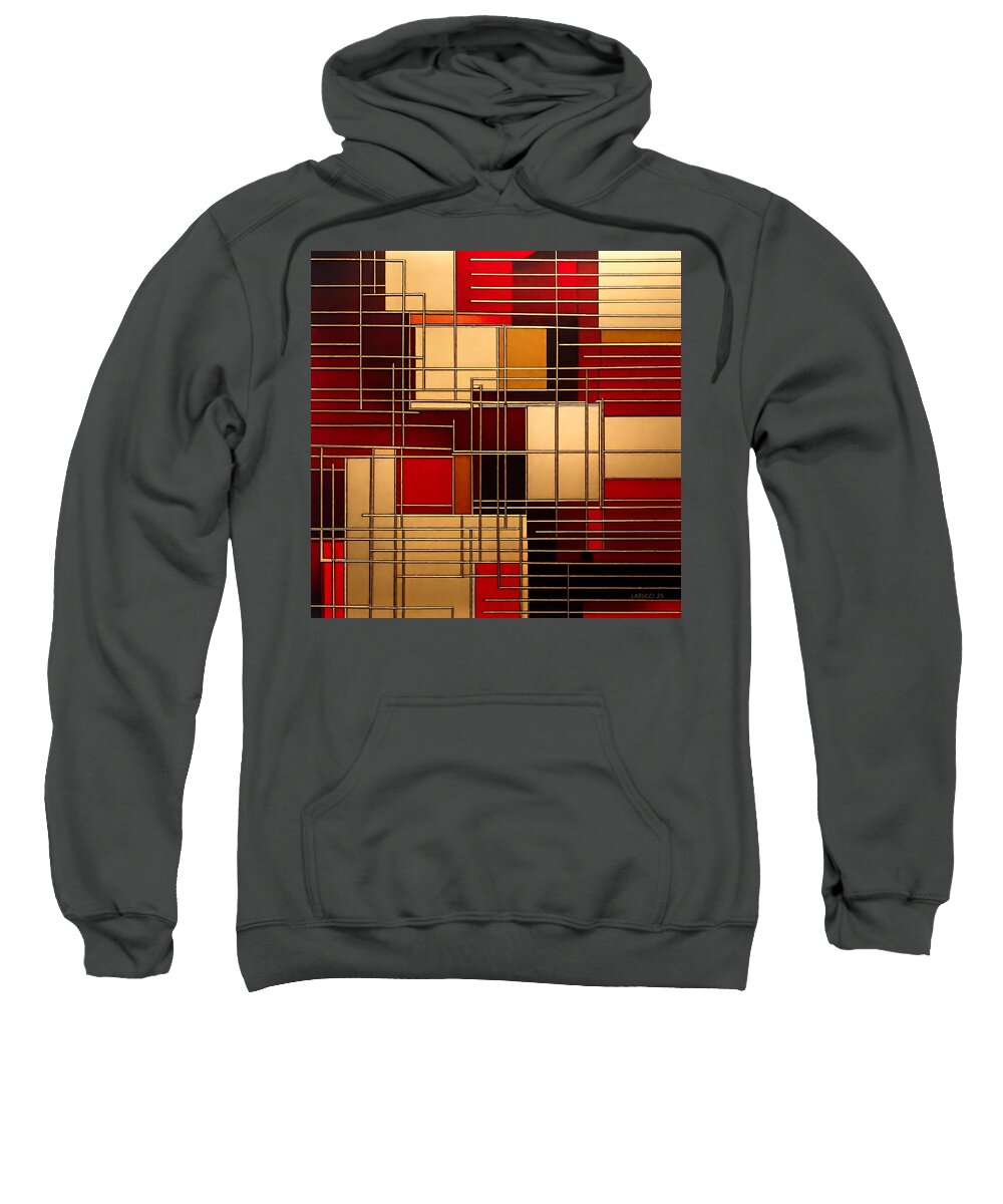 Art Sweatshirt featuring the digital art Cube - No.18 by Fred Larucci